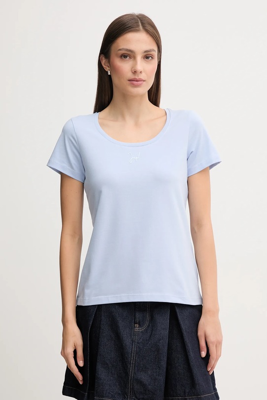Joop! t-shirt z elastanem niebieski 30046199