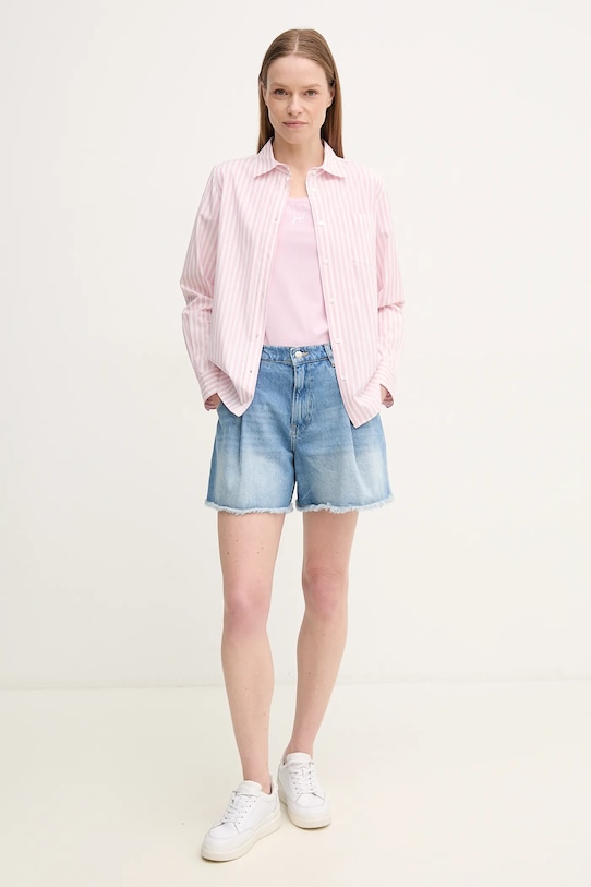 Joop! t-shirt 30046199 fioletowy AW25