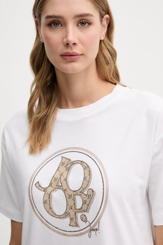 Joop! t-shirt bawełniany biały 30046236