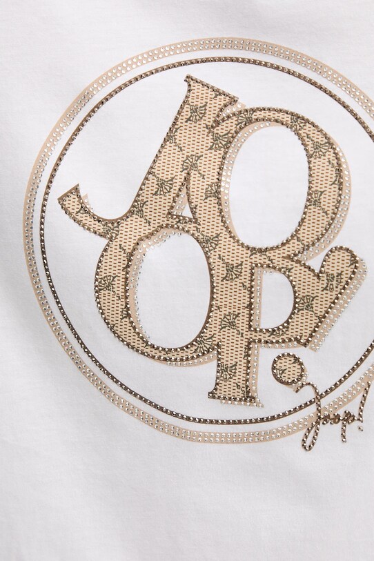 Joop! t-shirt bawełniany 30046236 biały