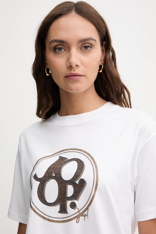 Joop! t-shirt bawełniany biały 30046236
