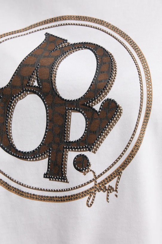 Joop! t-shirt bawełniany 30046236 biały