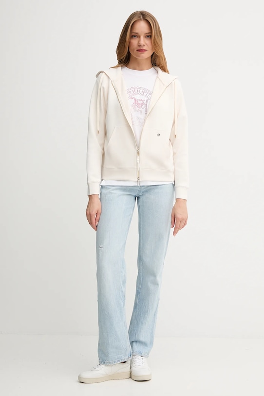 Joop! t-shirt bawełniany 30046239 biały AW25