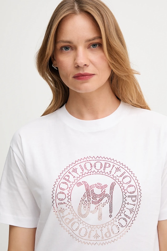 Joop! t-shirt bawełniany biały 30046239
