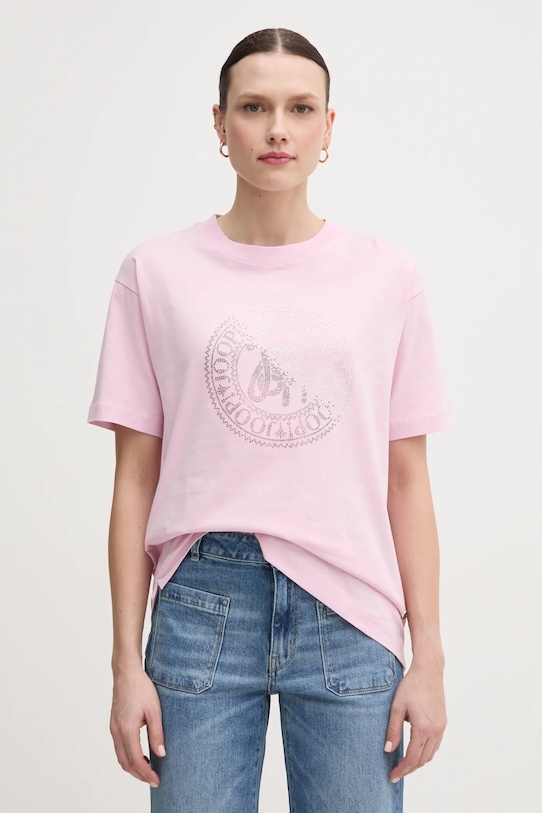 Хлопковая футболка Joop! relaxed фиолетовой 30046239