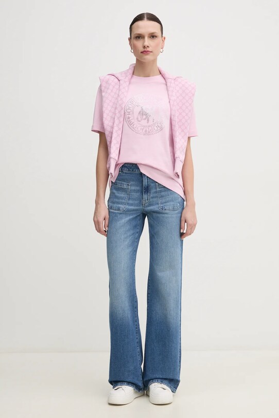 Хлопковая футболка Joop! 30046239 фиолетовой AW25