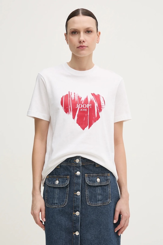 Бавовняна футболка Joop! бавовна білий 30046948