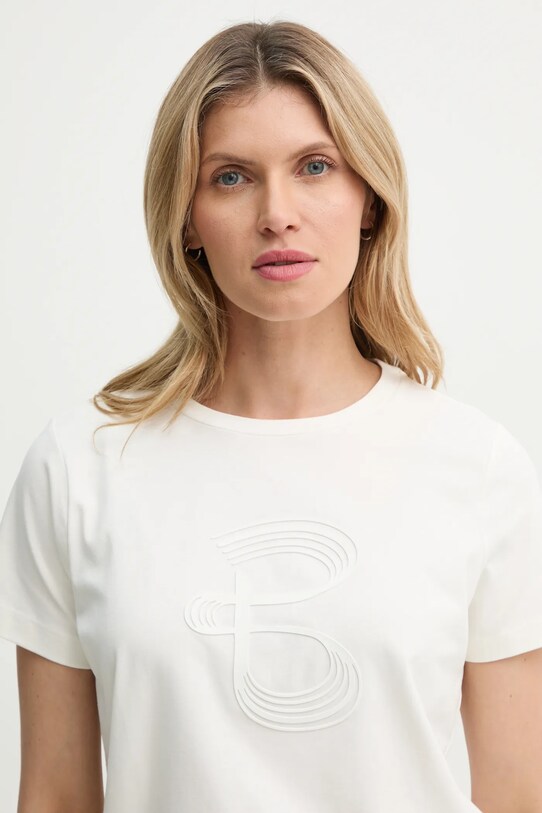 Bruuns Bazaar t-shirt bézs BBW4000