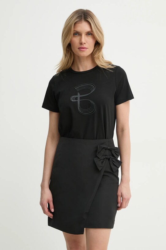 Bruuns Bazaar tricou print negru BBW4000