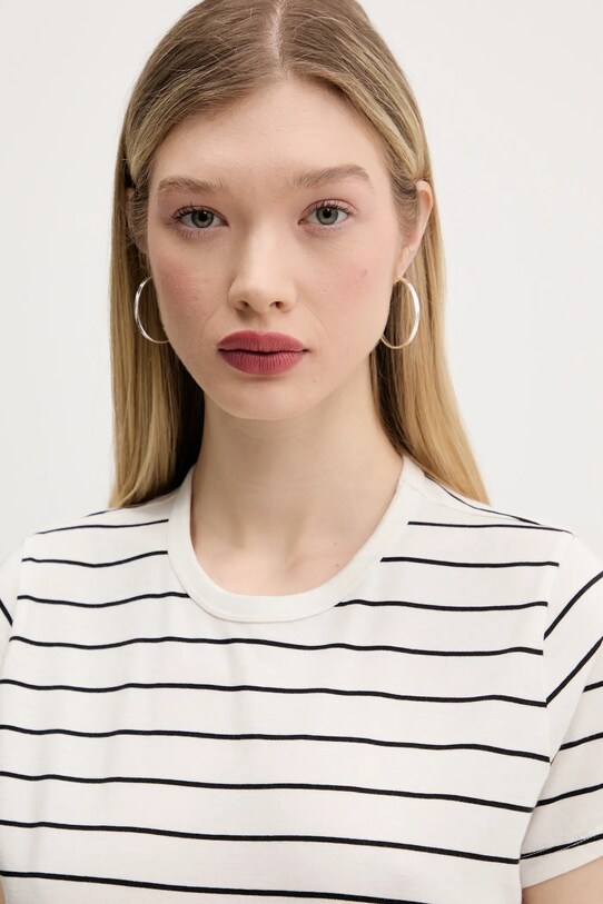 Abercrombie & Fitch tricou din bumbac alb KI139.5231.100
