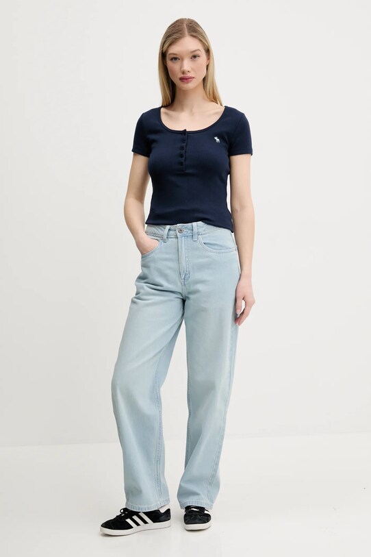 Abercrombie & Fitch tricou KI139.5271.200 bleumarin SS25