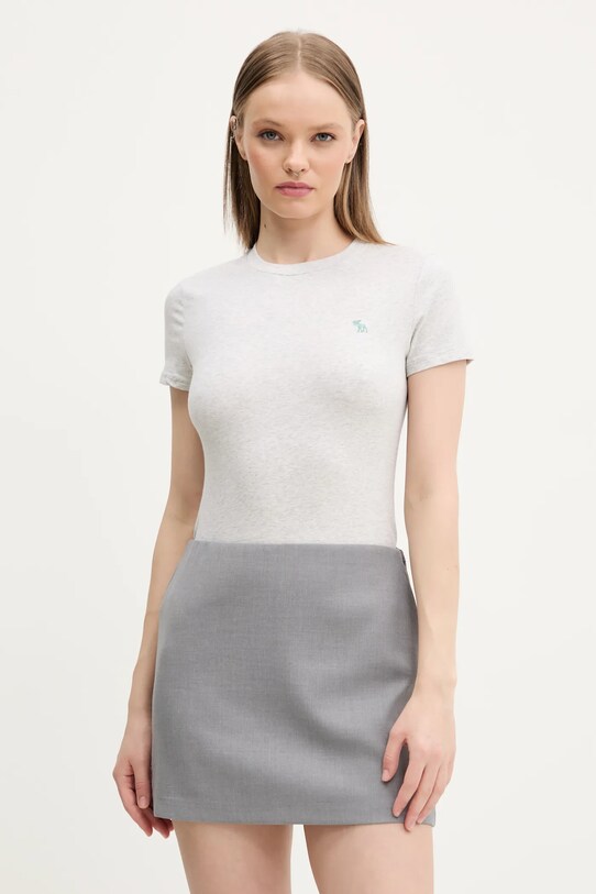 Tričko Abercrombie & Fitch slim šedá KI139.5273.112