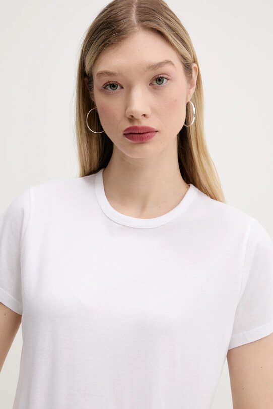 Abercrombie & Fitch t-shirt bawełniany biały KI139.5309.123