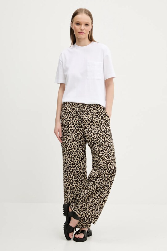 Bavlněné tričko Abercrombie & Fitch KI139.5315.100 bílá SS25