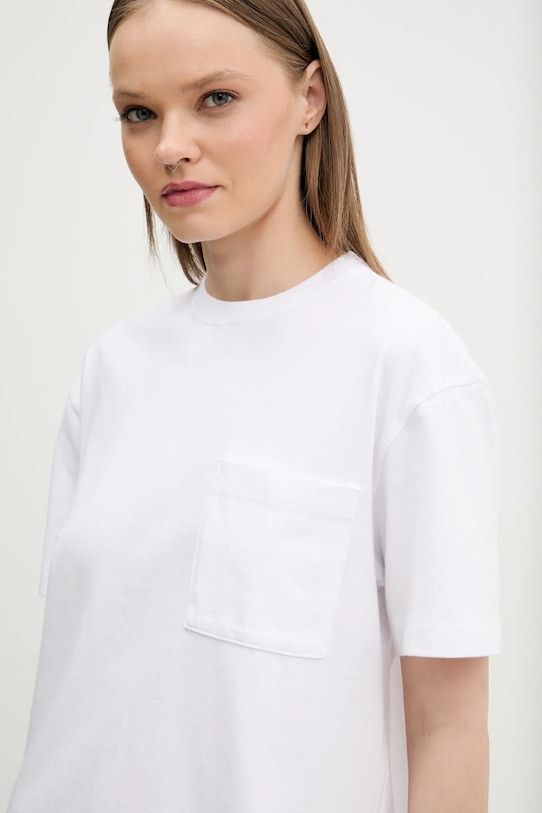 Abercrombie & Fitch tricou din bumbac alb KI139.5315.100
