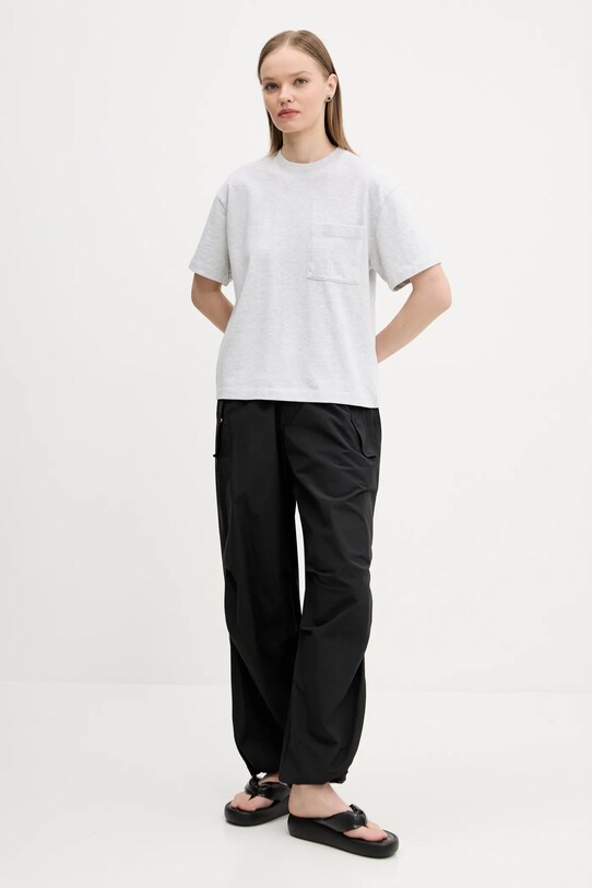 Bavlněné tričko Abercrombie & Fitch KI139.5315.112 šedá SS25