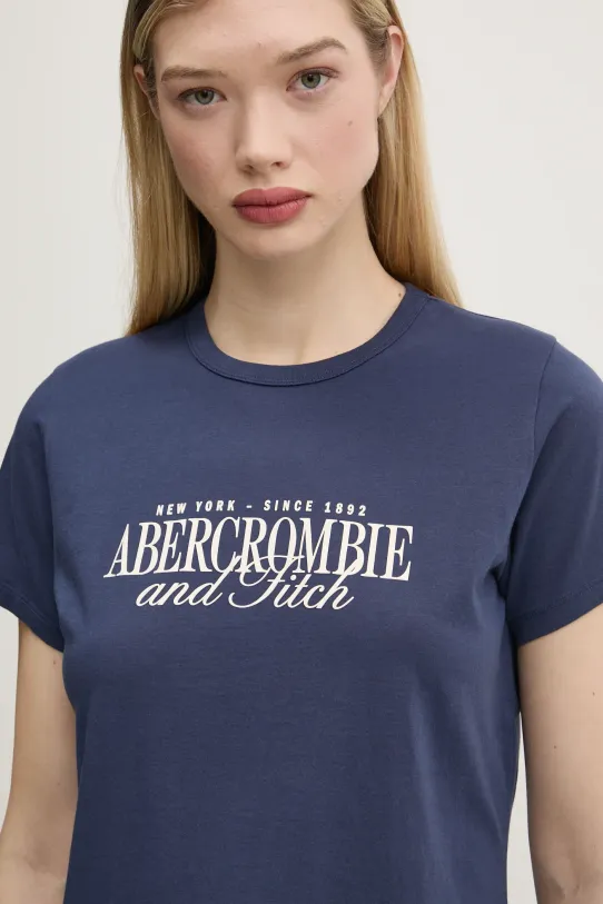 Abercrombie & Fitch t-shirt bawełniany granatowy KI185.5058.205