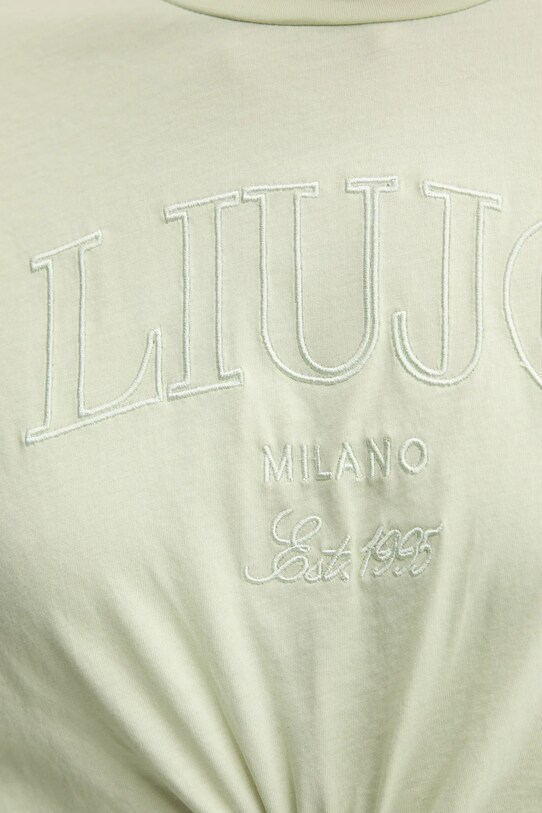 Βαμβακερό μπλουζάκι Liu Jo WA5001.JS923 πράσινο