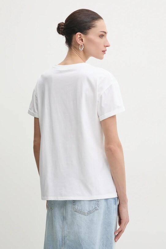 Îmbrăcăminte Liu Jo tricou din bumbac WA5144.JS923 alb