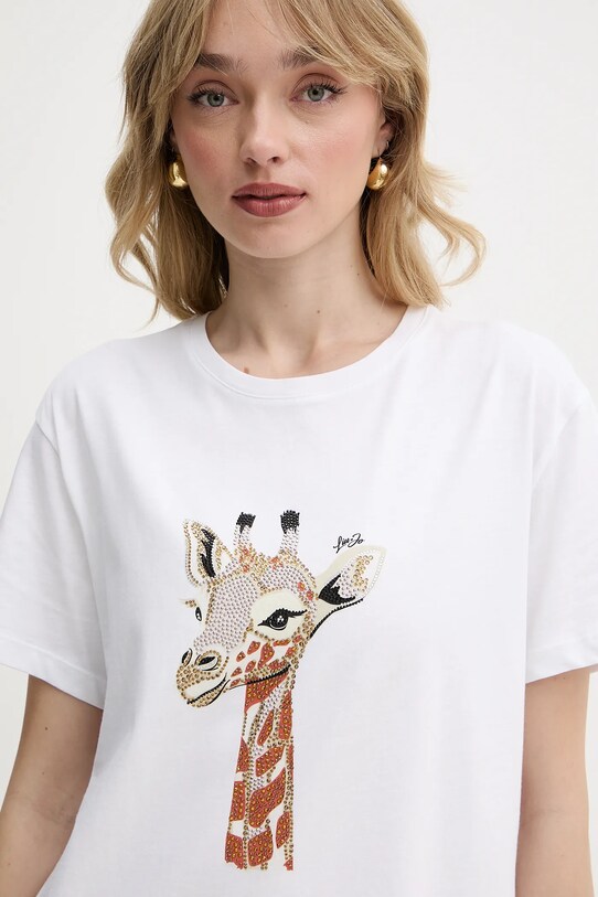 Liu Jo tricou din bumbac alb WA5230.JS904