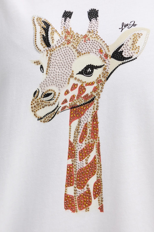 Bavlnené tričko Liu Jo WA5230.JS904 biela