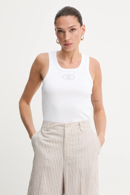 Liu Jo top aplikacja biały WA5367.J0295