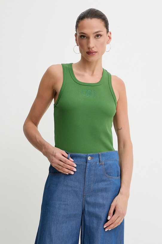Liu Jo top aplikacja zielony WA5367.J0295