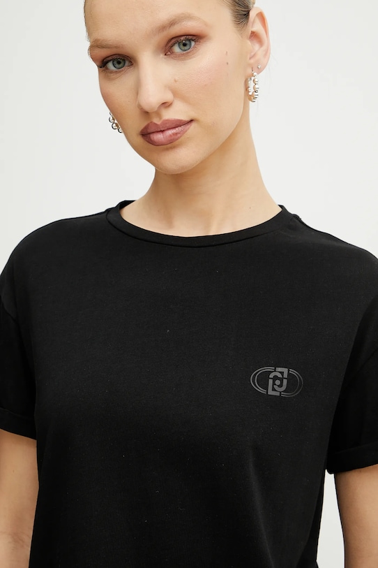 Bavlněné tričko Liu Jo černá WA5512.JS923