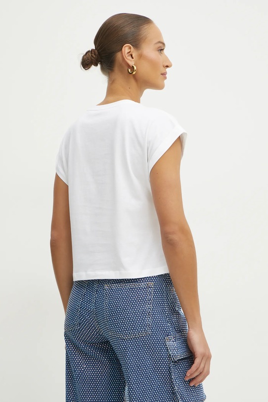 Oblečení Bavlněné tričko Liu Jo VA5151.JS923 bílá