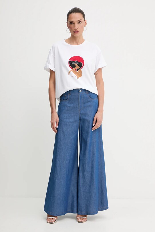 Liu Jo t-shirt VA5153.JS003 biały SS25