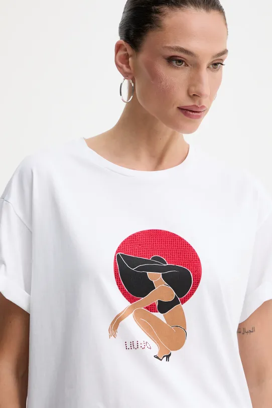 Liu Jo t-shirt biały VA5153.JS003