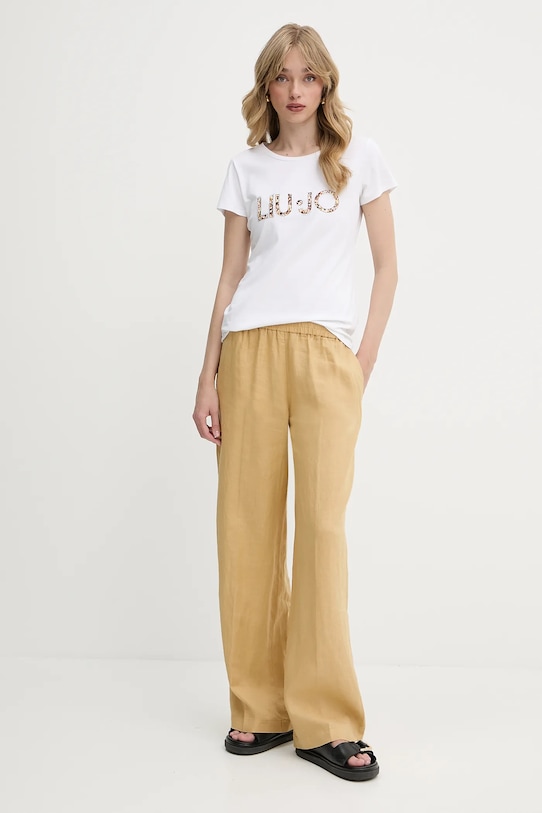 Μπλουζάκι Liu Jo VA5154.JS003 λευκό SS25