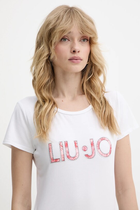 Liu Jo t-shirt biały VA5154.JS003