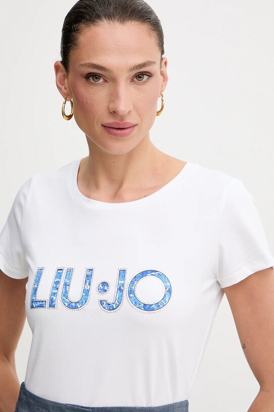 Liu Jo t-shirt biały VA5154.JS003