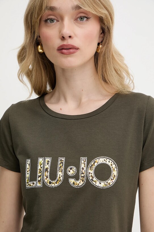 Liu Jo t-shirt zielony VA5154.JS003