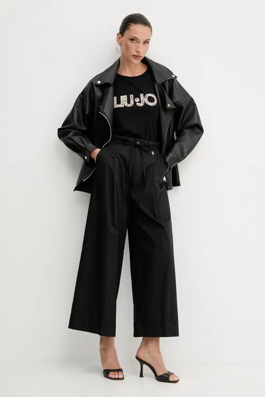 Liu Jo t-shirt VA5154.JS003 fekete SS25