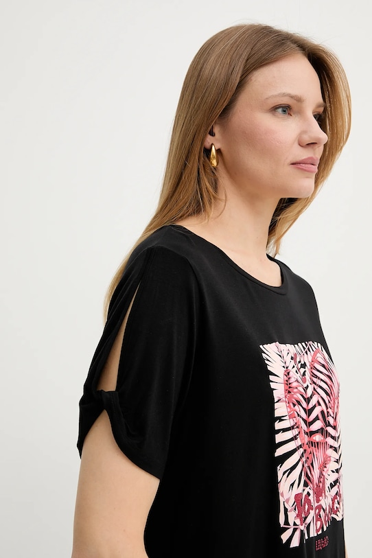 Liu Jo t-shirt czarny VA5155.JS360