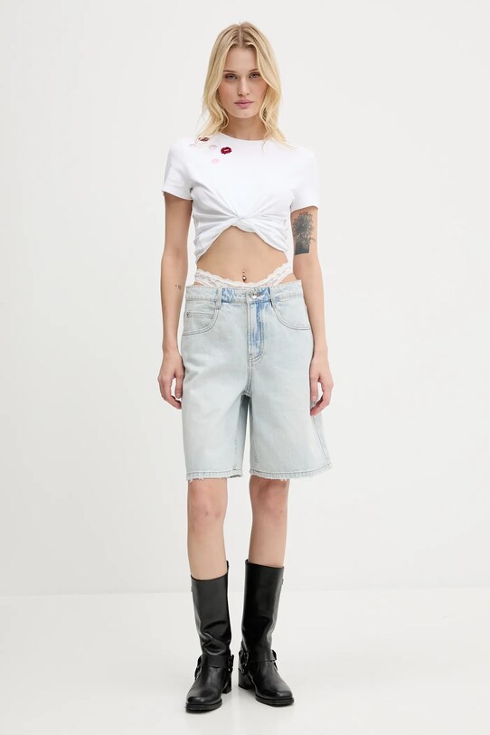 Miss Sixty tricou 6S2SJ06900 alb SS25