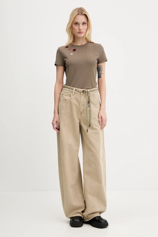 Miss Sixty tricou 6S2SJ06900 maro SS25