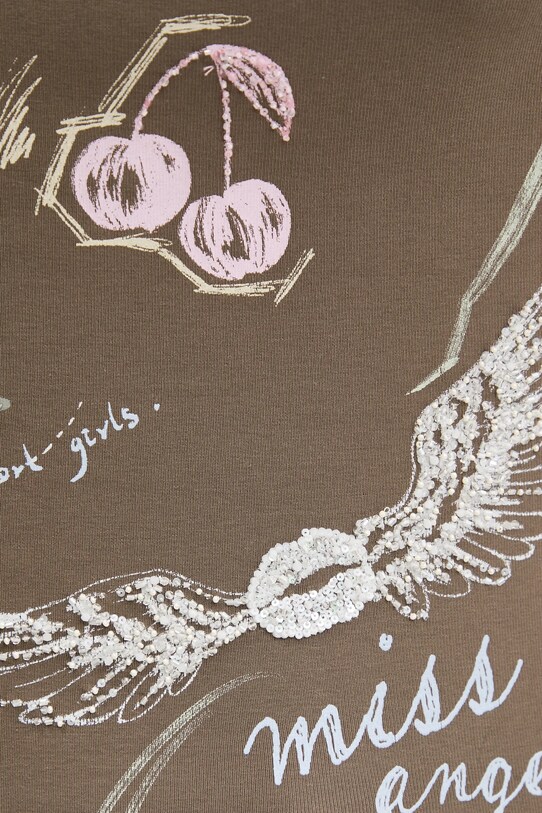 Miss Sixty t-shirt 6S2SJ14400 brązowy