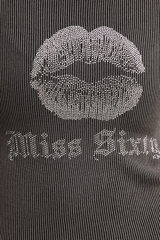 Miss Sixty tricou din amestec de mătase 6S1RJ23100 gri