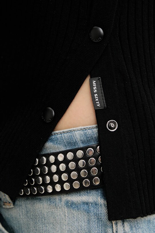 Светр з домішкою шовку Miss Sixty 6S1RJ37100 чорний