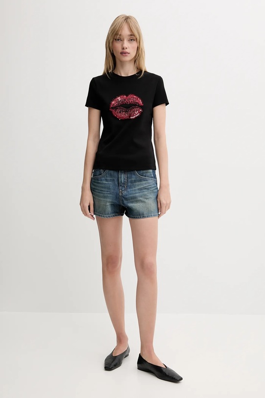 Miss Sixty tricou 6S2SJ01200 negru SS25