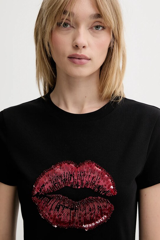 Miss Sixty tricou negru 6S2SJ01200
