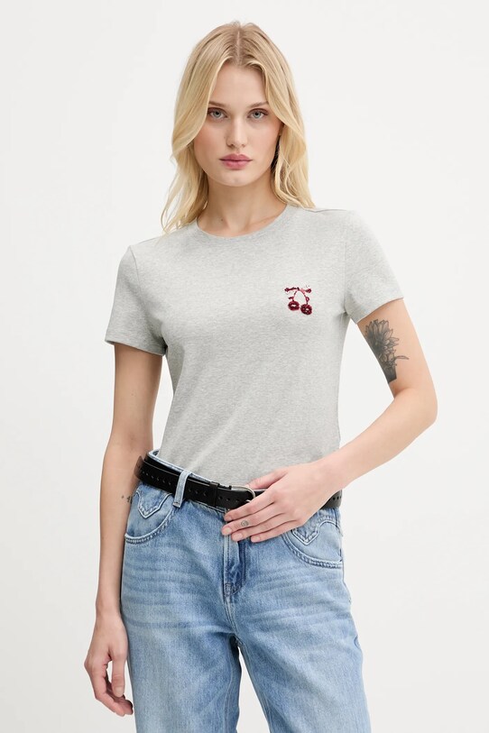 Miss Sixty tricou imprimeu gri 6S2SJ19500