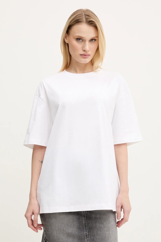 Miss Sixty tricou din bumbac imprimeu alb 6S2SJ76100
