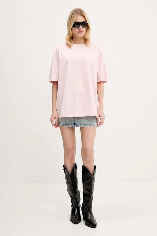 Miss Sixty tricou din bumbac 6S2SJ76100 roz AA00