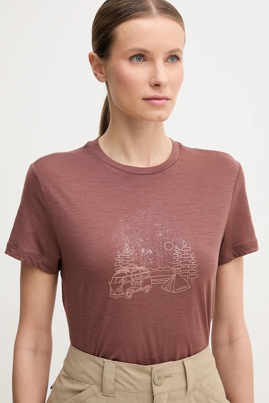 Спортивная футболка Icebreaker Merino 150 Tech Lite III Van Camp коричневый IB0A575V0B11