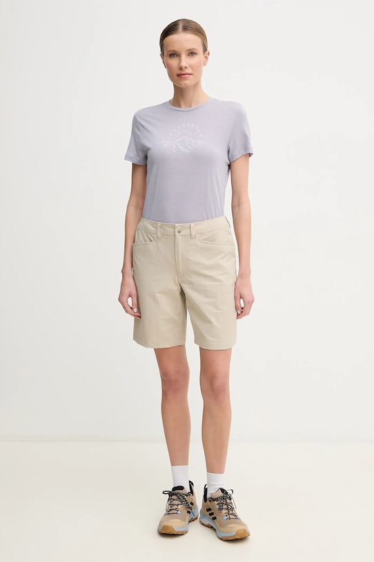 Спортивная футболка Icebreaker Merino 150 Tech Lite Sunrise Summit IB0A576O0A91 фиолетовой SS25