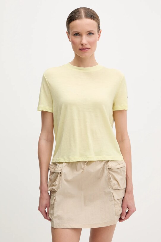 Спортна тениска Icebreaker Merino 150 Tech Lite стандартна жълт IB0A56Y20AB1